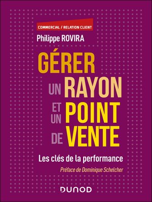 cover image of Gérer un rayon et un point de vente